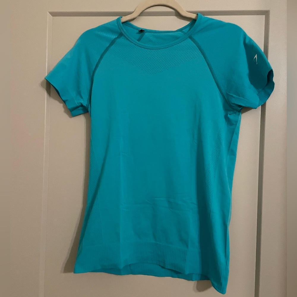 Gymshark teal workout tee size S